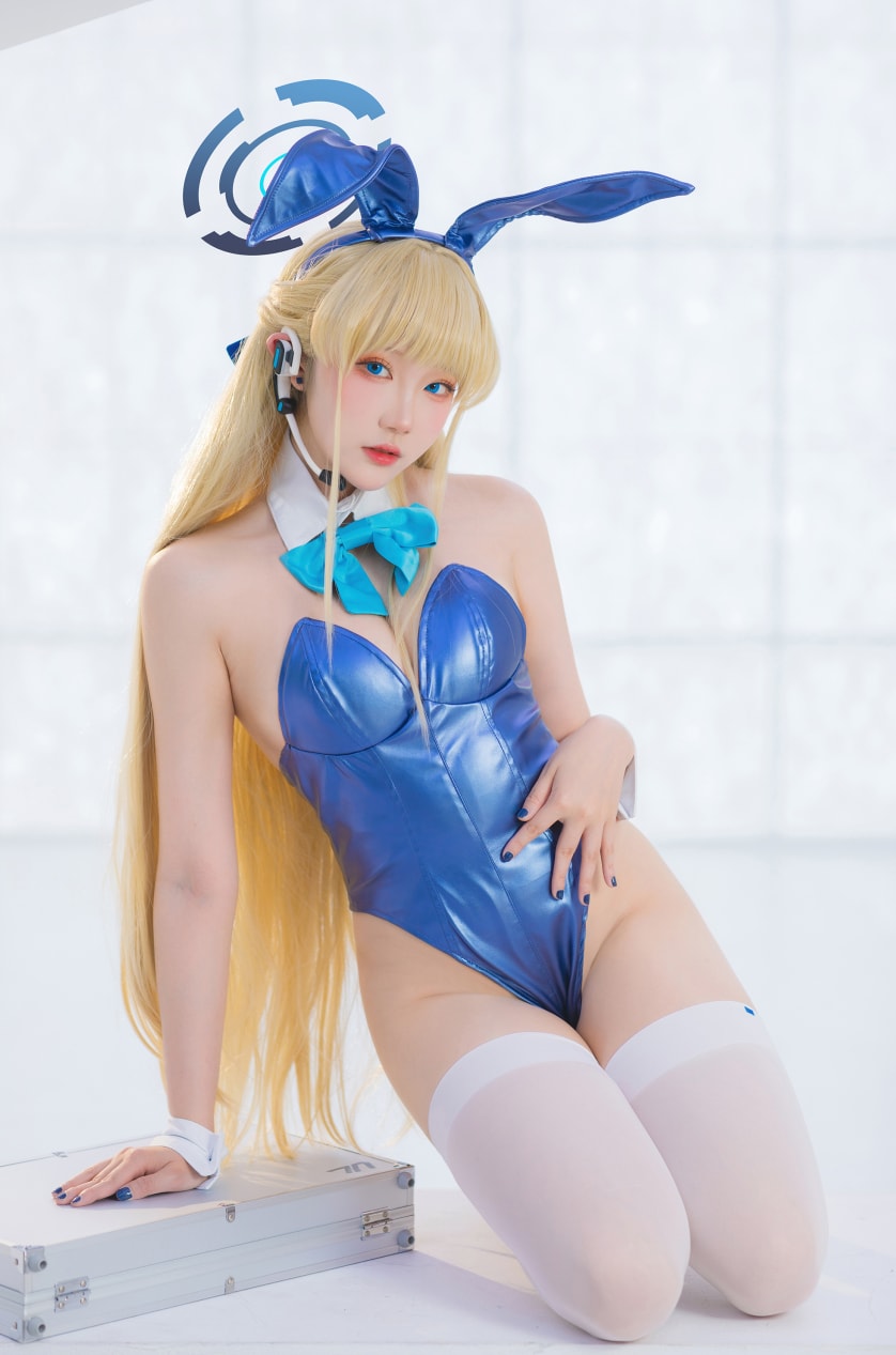 瓜希酱 飞鸟马时兔女郎cos图片欣赏