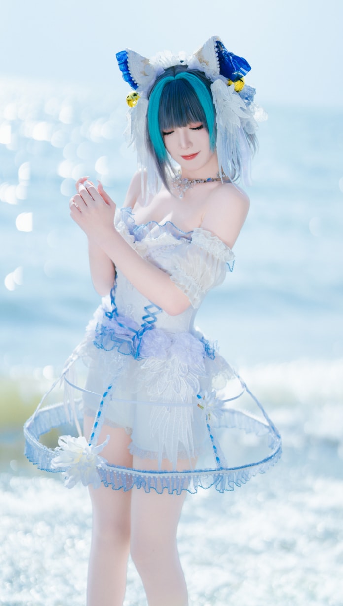 封疆疆v 柴郡小礼服cos图片欣赏