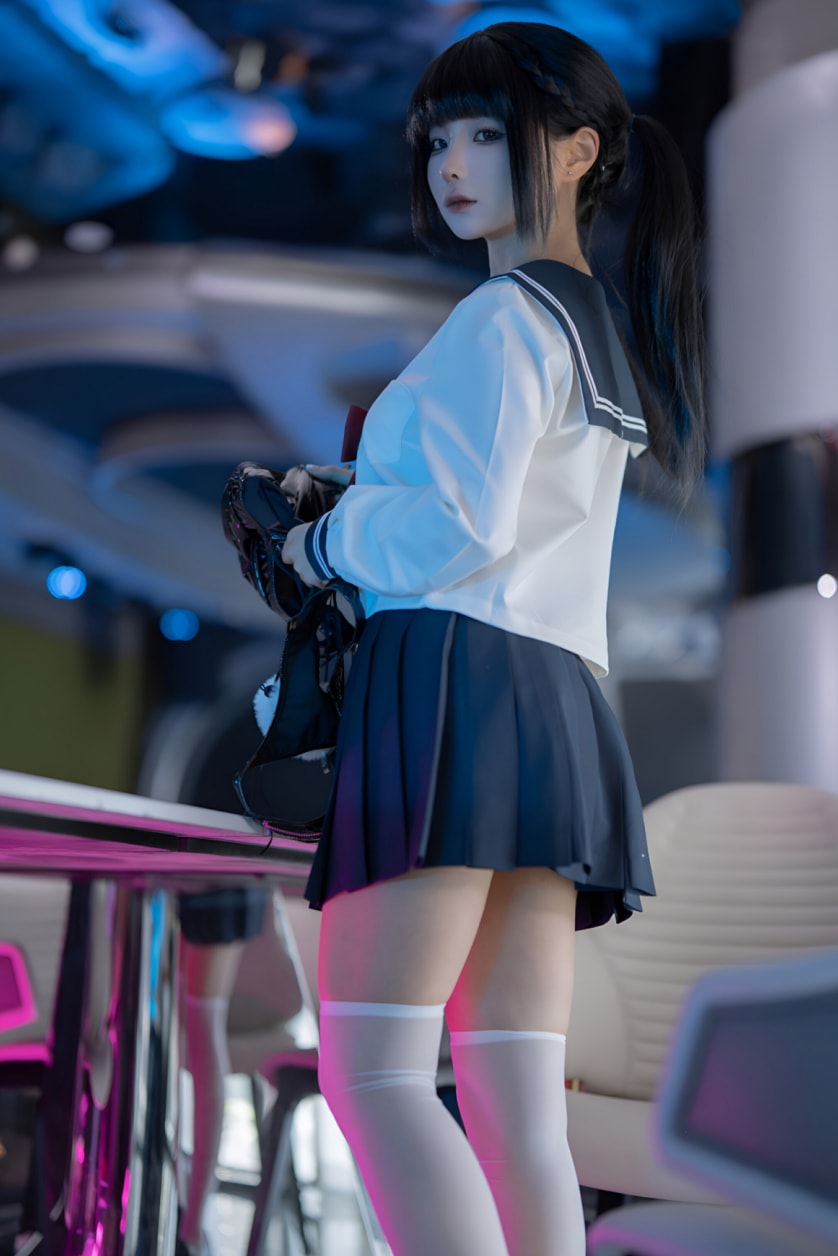 蠢沫沫 学妹的兼职美丽的女生cos图片