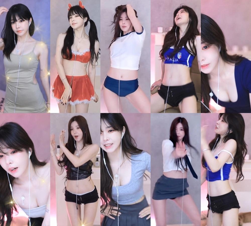 AfreecaTv韩国BJ蔡媛24年12月精选舞蹈合集-舞蹈主播视频