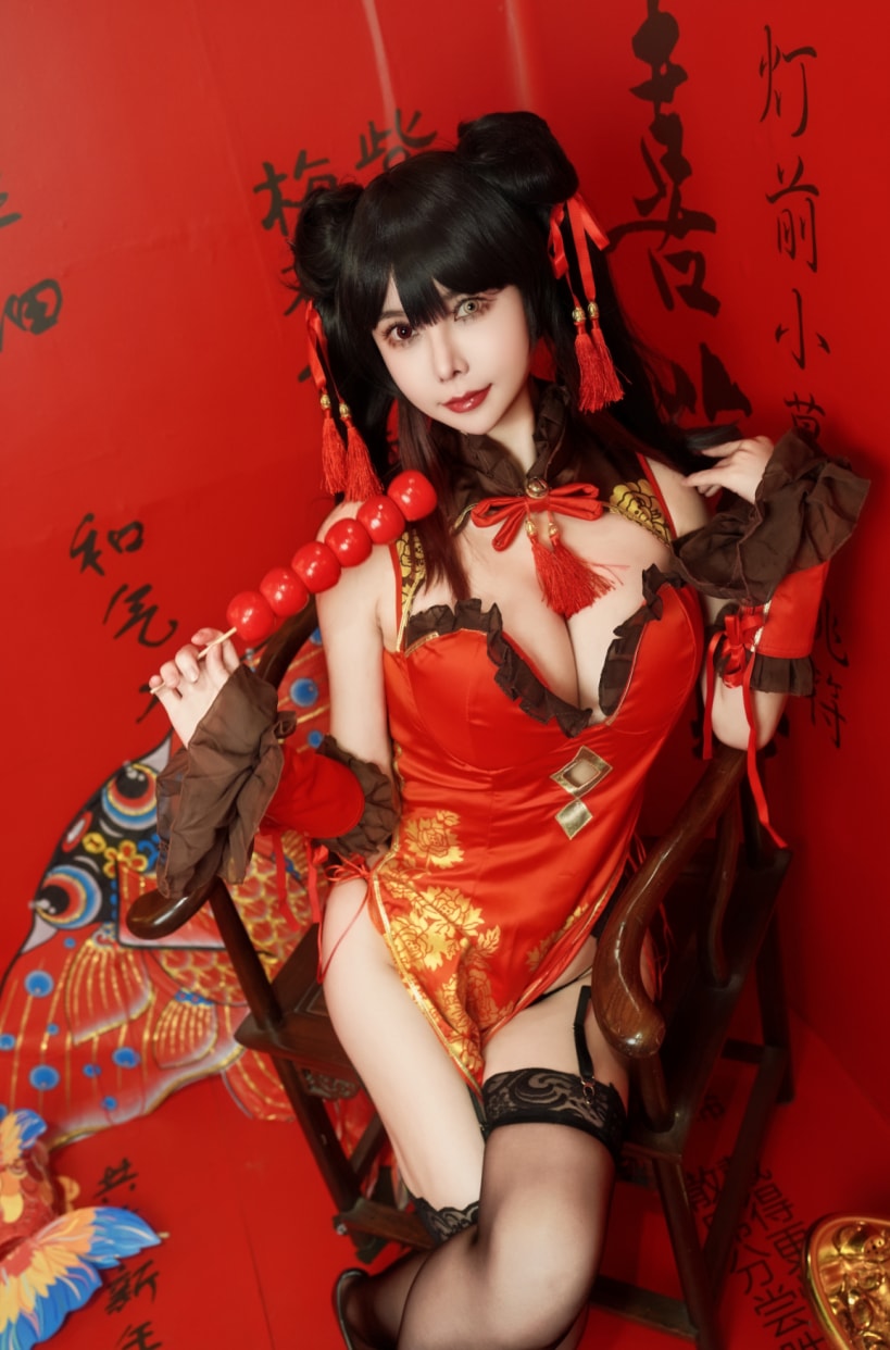 亚马逊鲶鱼 – 时崎狂三 旗袍cos照片