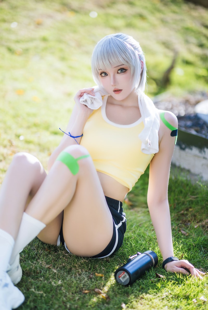 瓜希酱 灵笼-白月魁运动服图片作品欣赏