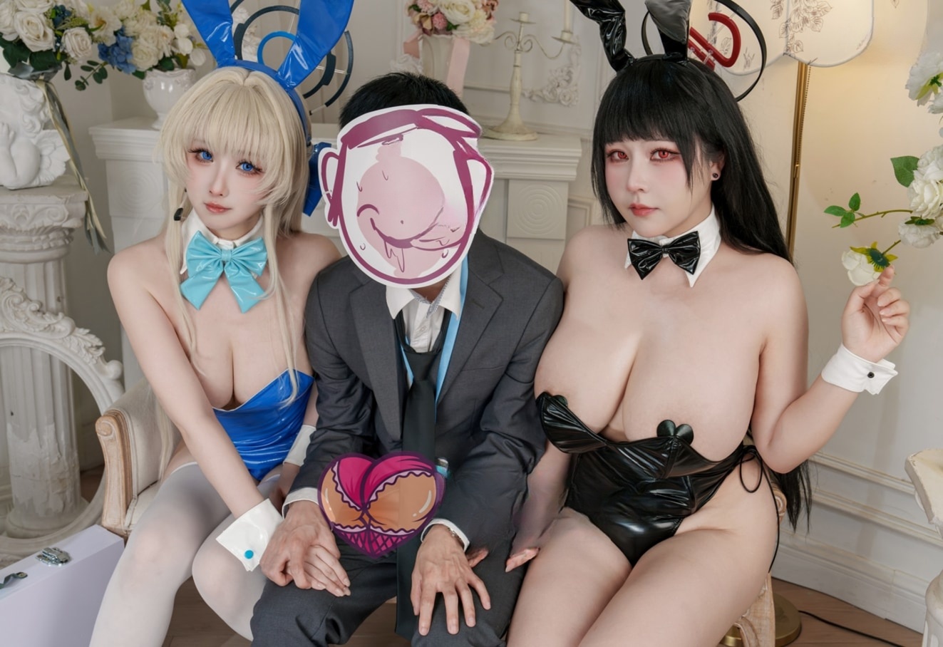 KANEKO_咔喵 – ＆rioko凉凉子 双人蔚蓝档案cos照片