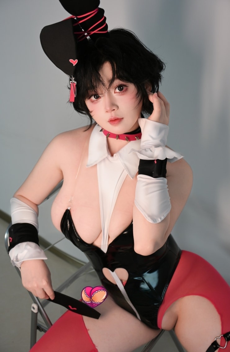 一只毛毛帽 – 粉色兔女郎一起来欣赏吧！