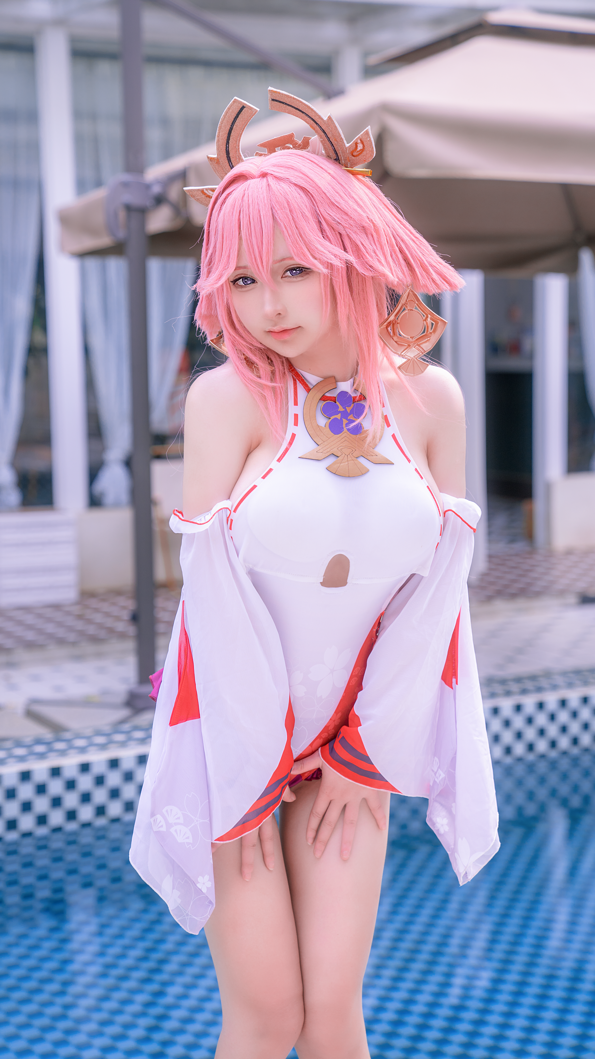 樱梨梨Eriri 八重神子 泳装【29P-429MB】 樱梨梨Eriri 八重神子 泳装【29P-429MB】