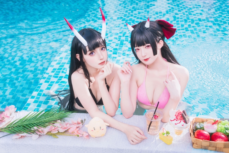 封疆疆v&祖木子 能代x酒匂泳装 封疆疆v&祖木子 能代x酒匂泳装